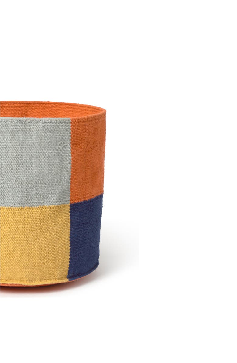 Lorena Canals Basket Color Grid, Alternate, color, Blue , Orange,  Honey, Beige