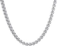 HMY JEWELRY Men's Stainless Steel 24" Box Chain Necklace