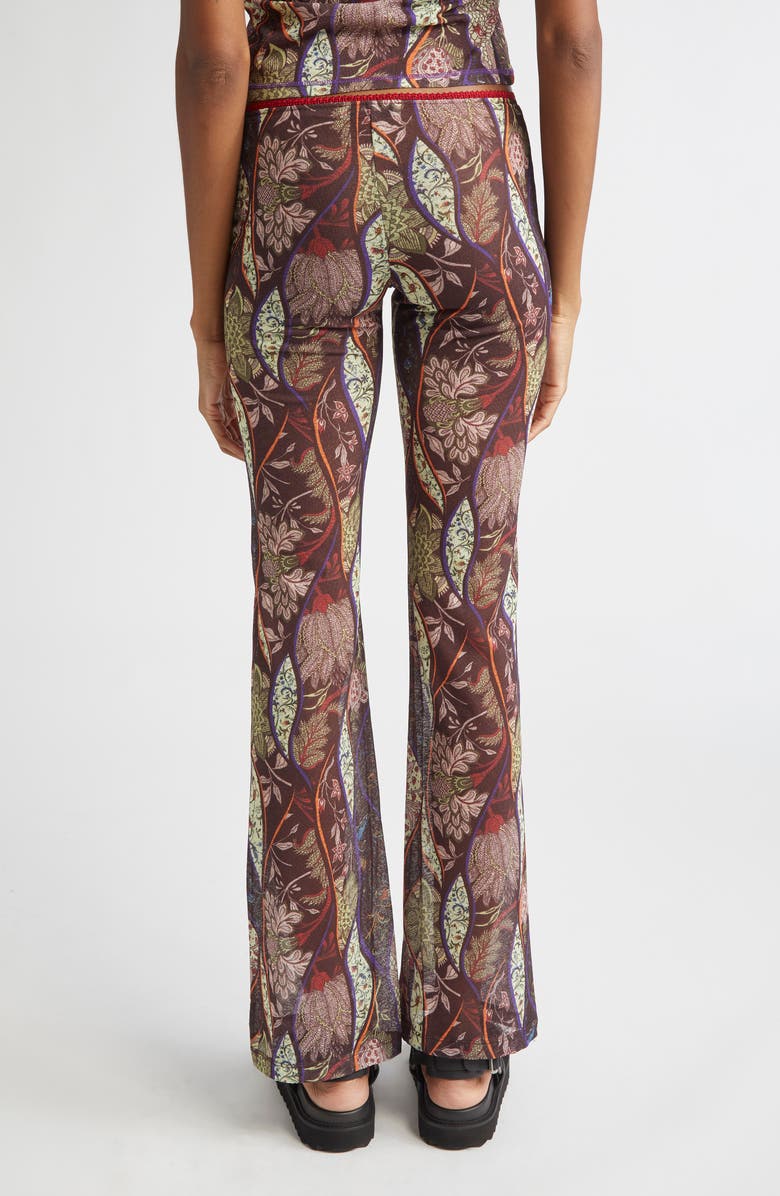 Siedrés Flo Floral Paisley Mesh Flare Pants, Alternate, color,