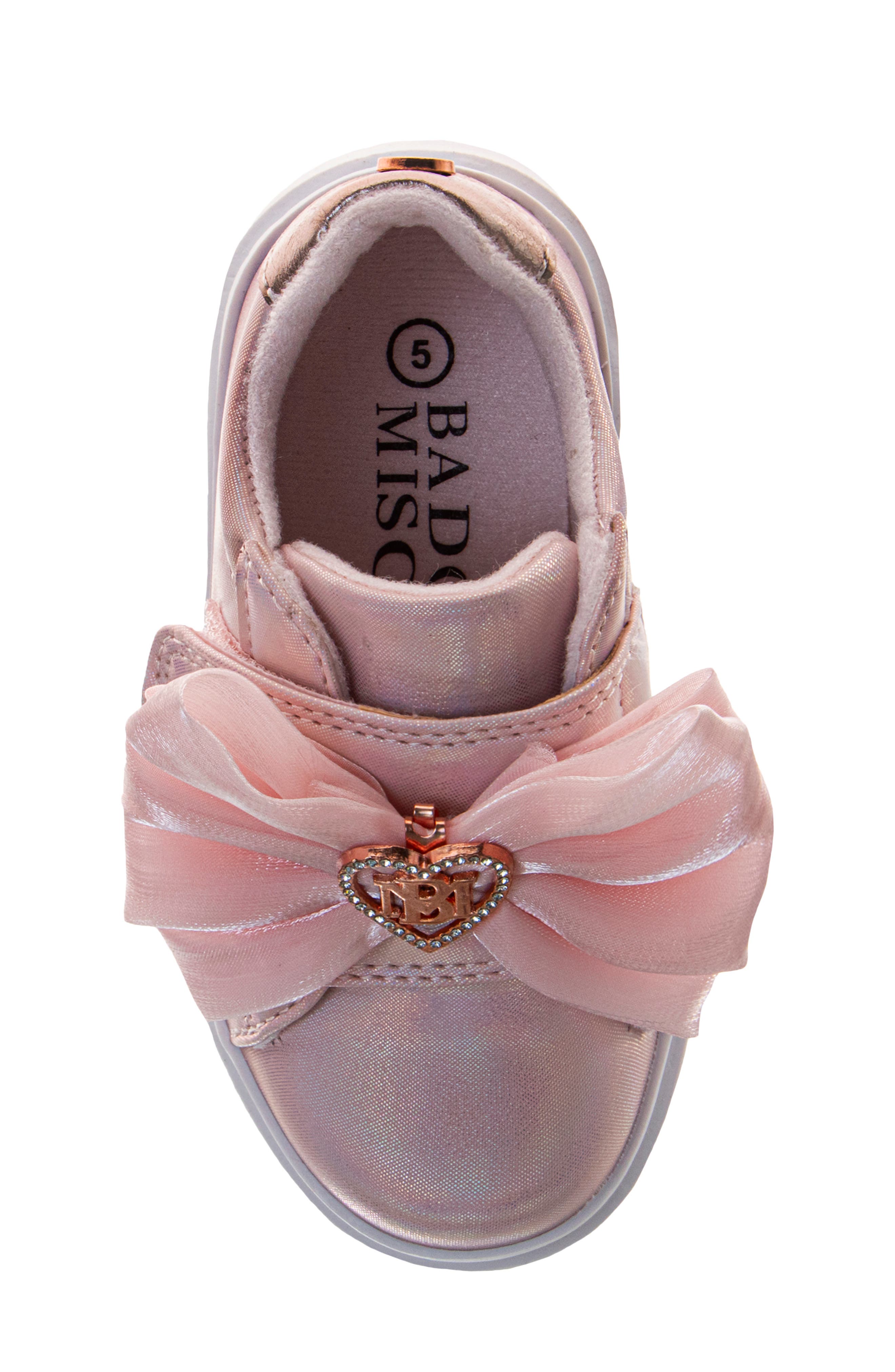 Badgley Mischka Collection Kids' Kensie Sneaker, Alternate, color, Pink