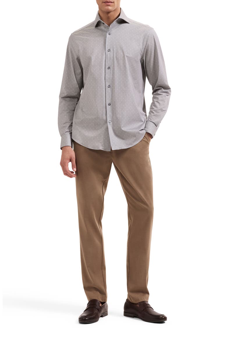 Devon OoohCotton® Stripe Button-Up Shirt, Alternate, color, SAND