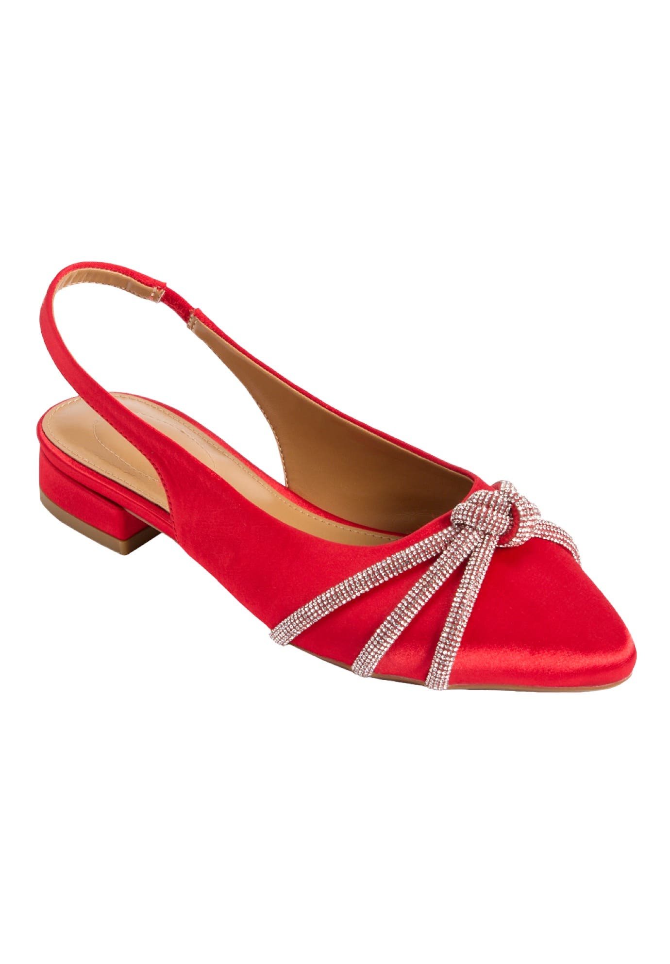 The Evelyn Slingback, Main, color, RED