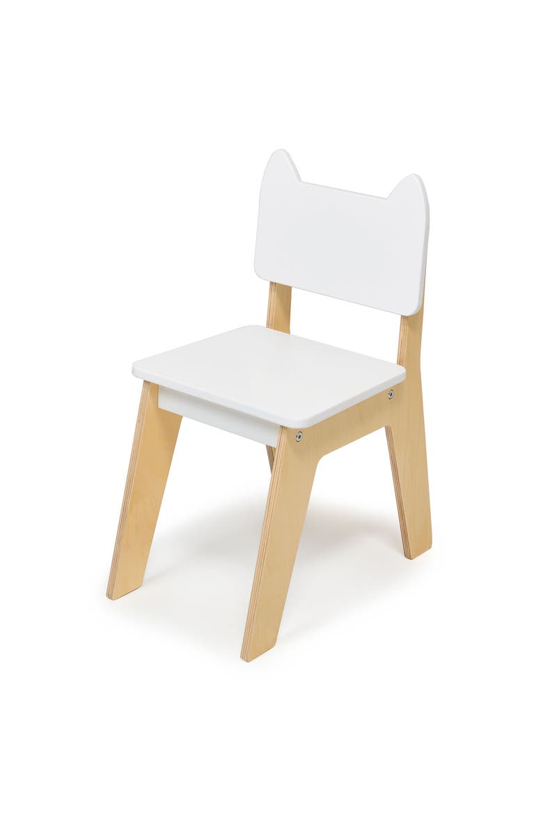 Kid's Fox Chair, Main, color, White