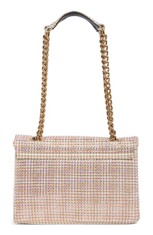 Kurt Geiger London Brixton Lock Shoulder Bag In Open Beige