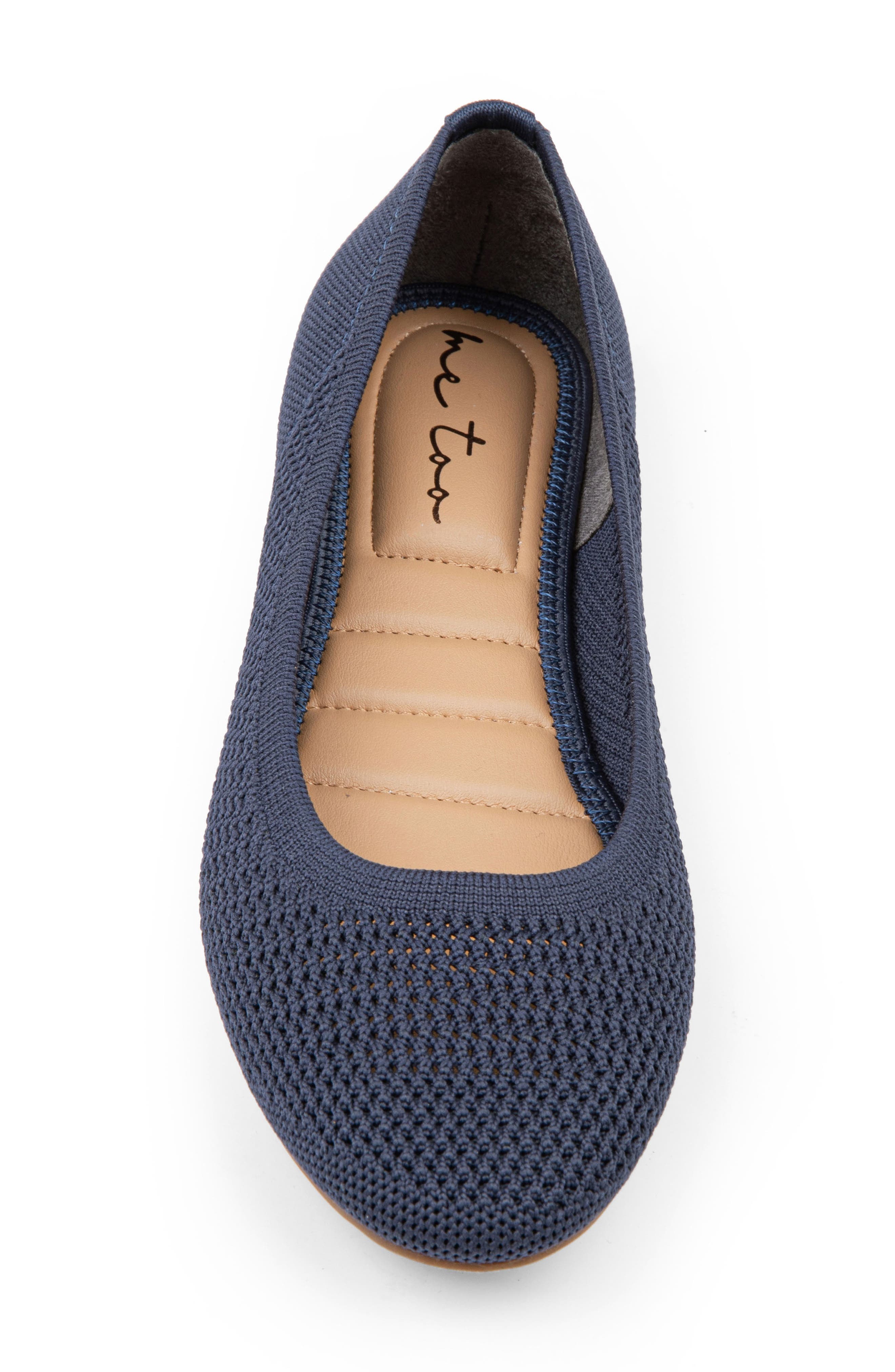 Me Too Bevin Knit Skimmer Flat, Alternate, color, Navy