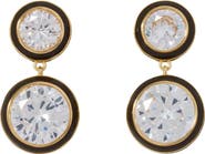 ROXANNE ASSOULIN Cubic Double Drop Earrings