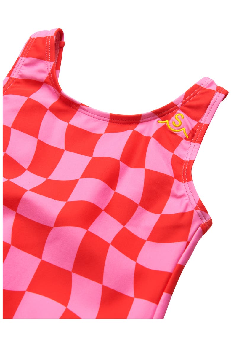 Kids' One-Piece Swimsuit, Alternate, color, PINK