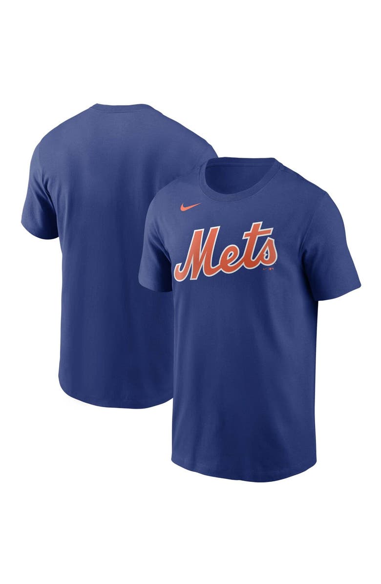 Nike Men's Nike Royal New York Mets Team Wordmark T-Shirt, Main, color, 