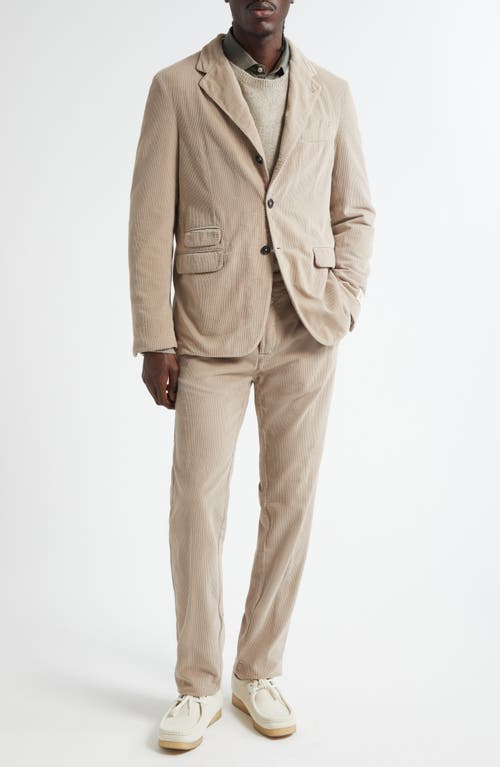 Massimo Alba Sloop Pinwale Corduroy Suit In Neutral