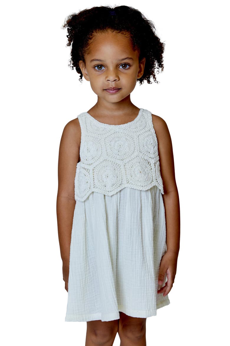 Kids' Twofer Dress, Main, color, VANILLA COMBO