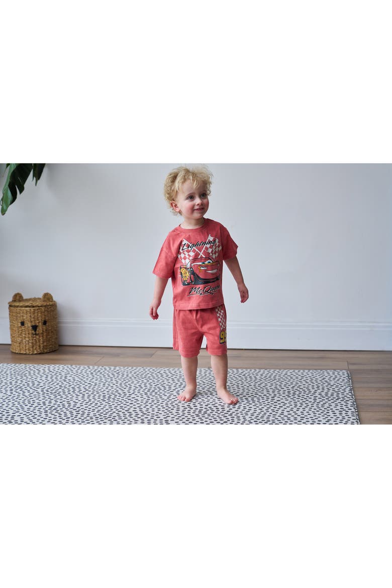 Pixar 2-Piece Tee and Shorts Set, Alternate, color, Mineral Red Cars