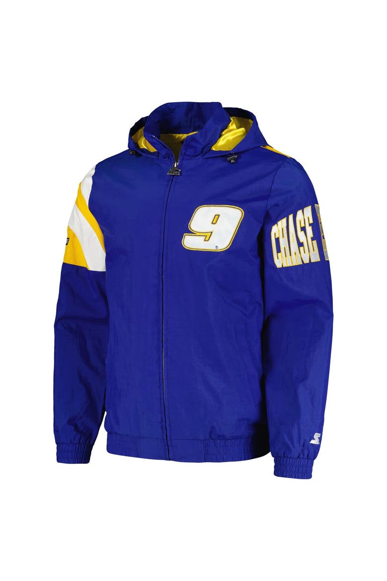 Men's Starter Royal Chase Elliott Red Zone Full-Zip Jacket, Alternate, color, Royal