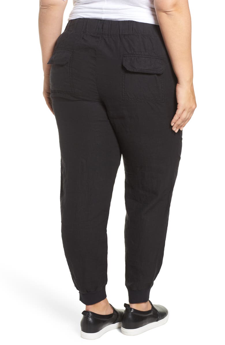 Caslon<sup>®</sup> Drawstring Linen Joggers, Alternate, color,