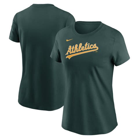 Women's Nike  Green Athletics Fuse Wordmark T-Shirt