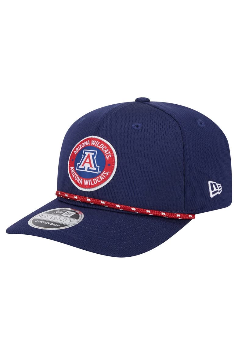 Men's New Era Navy Arizona Wildcats COOLERA 9SEVENTY Rope Stretch-Snap Hat, Alternate, color, Navy
