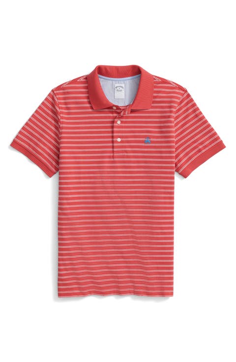 Stripe Piqué Polo