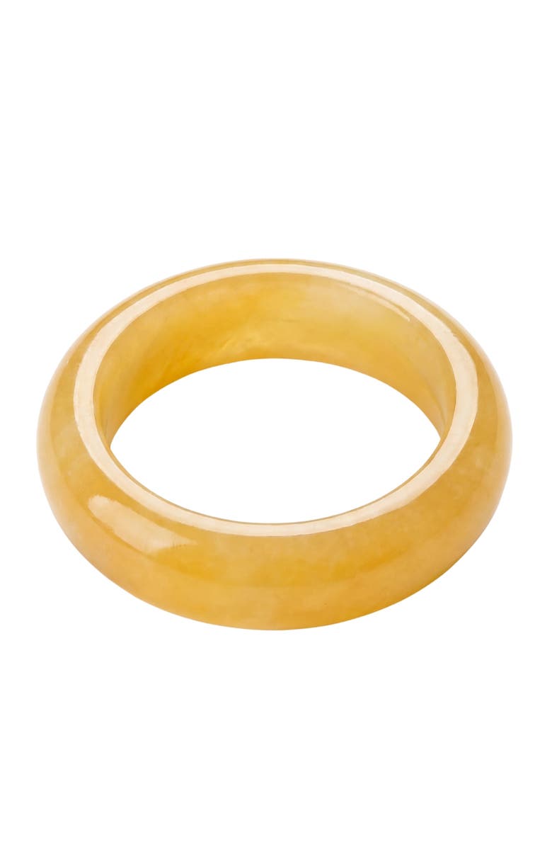 seree Carrie Yellow jade ring, Main, color, Yellow