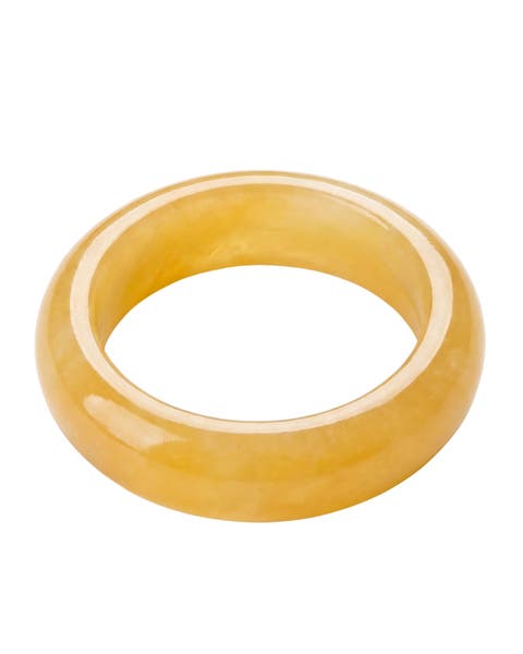 Carrie Yellow jade ring