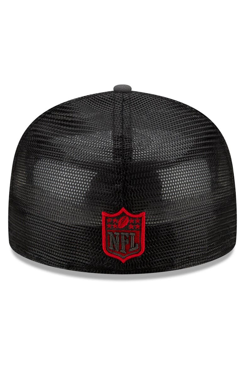Men's New Era Graphite/Red Tampa Bay Buccaneers 2021 NFL Draft On-Stage 59FIFTY Fitted Hat, Alternate, color, Graphite