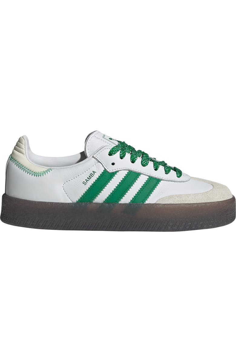adidas Sambae Sneaker, Alternate, color, White/ Green/ Off White