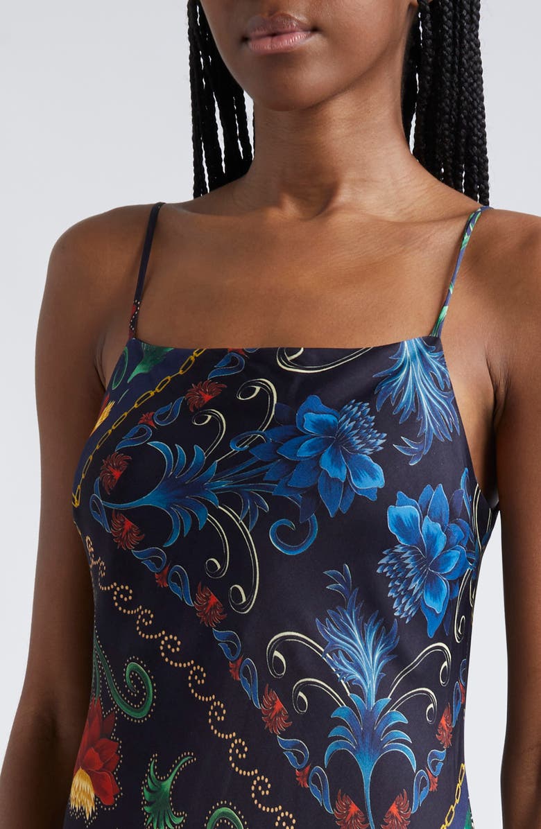 FARM Rio Arabesque Scarves Maxi Slipdress, Alternate, color,