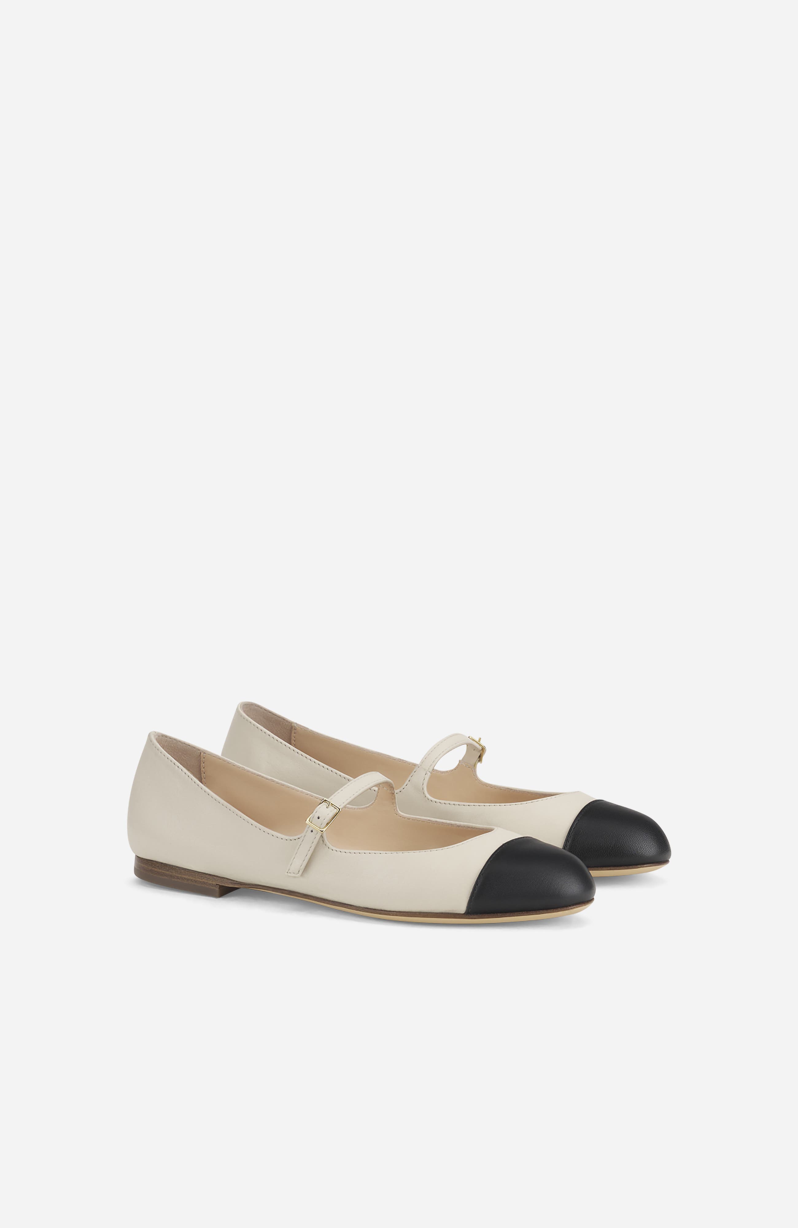 Milly Cap Toe Ballet Flat, Alternate, color, Milky