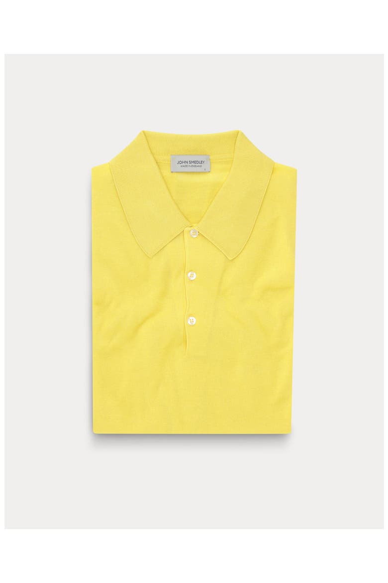 Isis Short Sleeve Knit Polo, Alternate, color, Yellow
