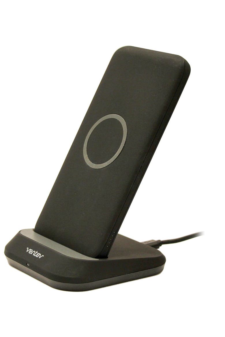 10W ULTRAFAST 2-in-1 Charge Stand and 10k mAh Portable Battery, Main, color, Black