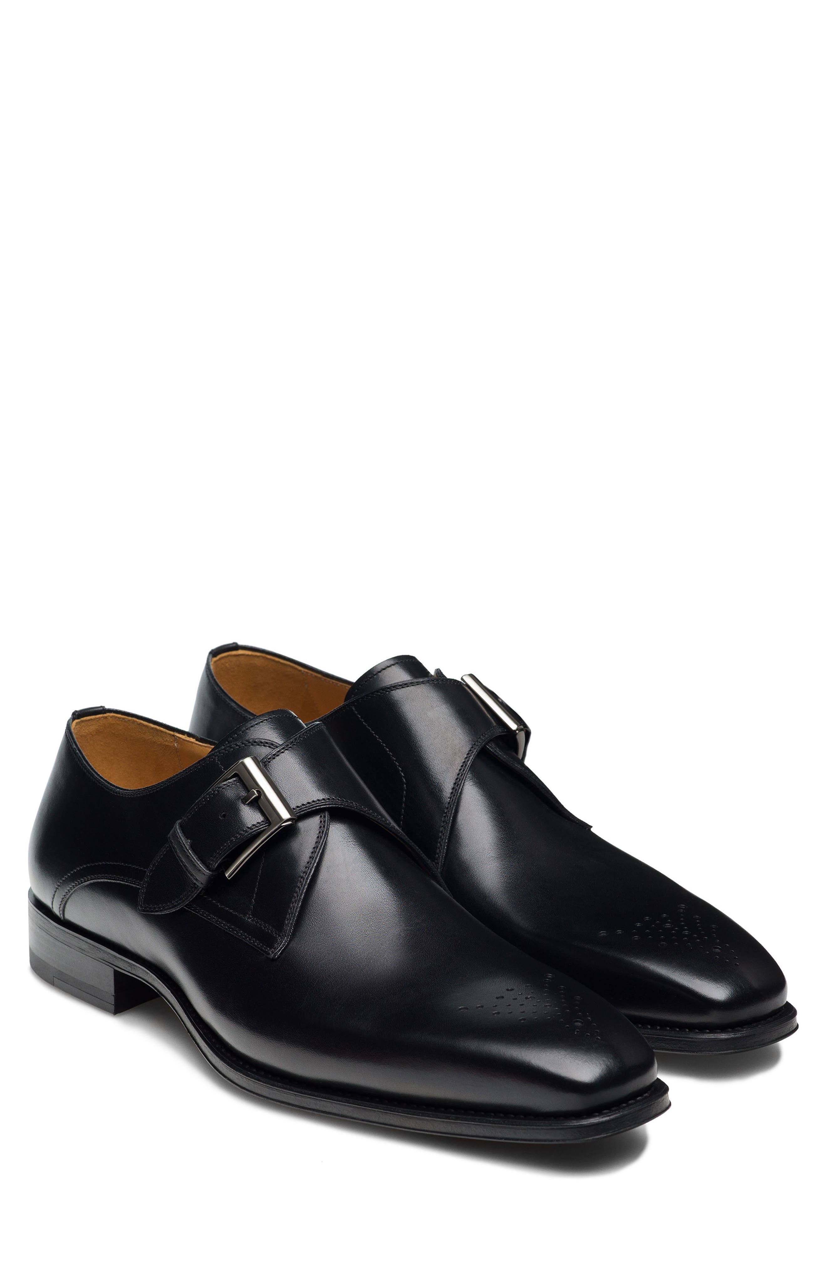 Magnanni Marco II Perforated Toe Monk Shoe, Main, color, 