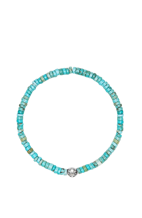 Turquoise Heishi Bead Wristband