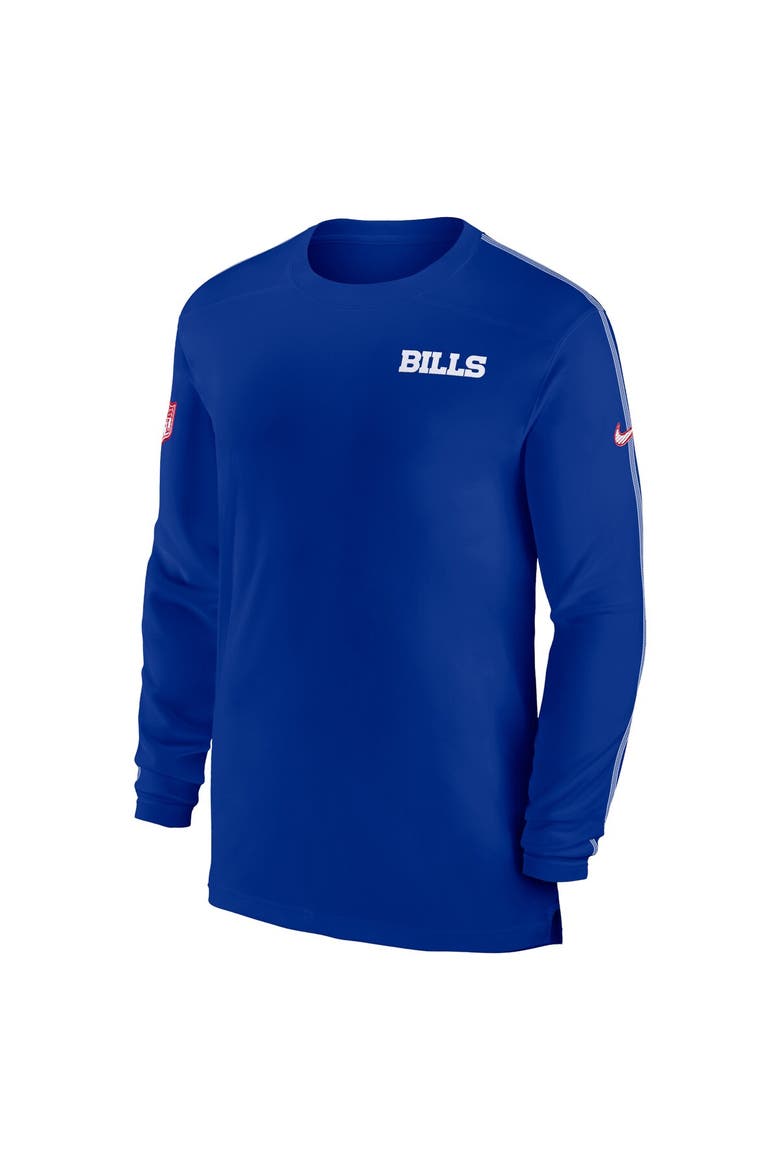 Men's Nike Royal Buffalo Bills Sideline Coach UV Performance Long Sleeve T-Shirt, Alternate, color, Royal