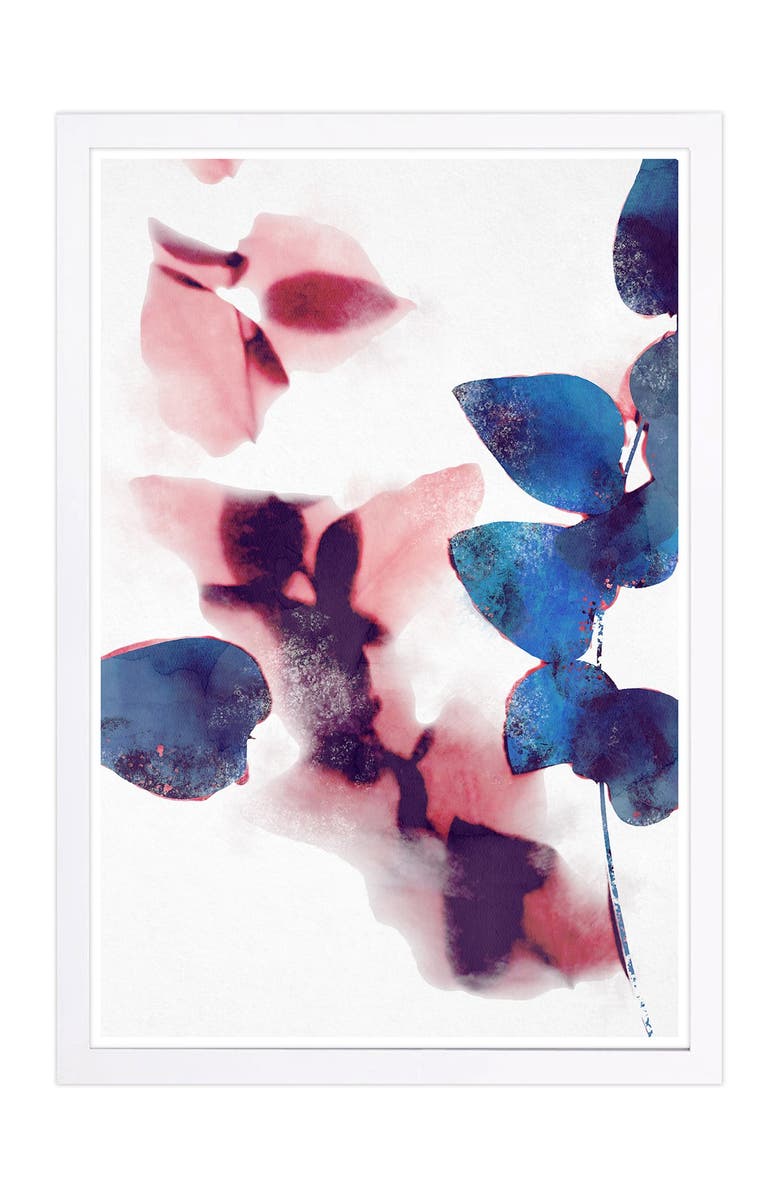 Wynwood Studio Like Cyanotype Leaves Abstract Framed Wall Art, Main, color, 