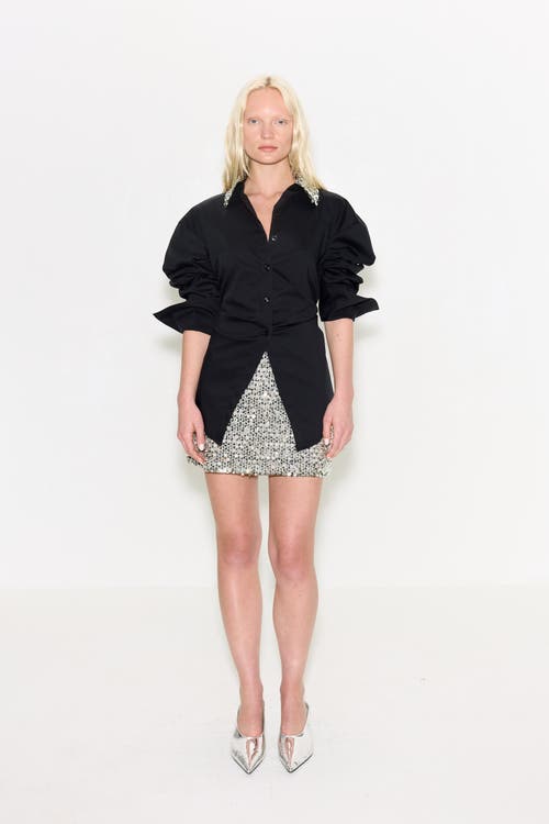 Simonmiller Loch Embellished Button Up In Black