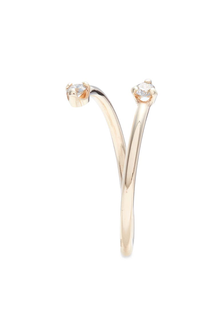 Bypass Diamond Ring, Alternate, color, YELLOW GOLD