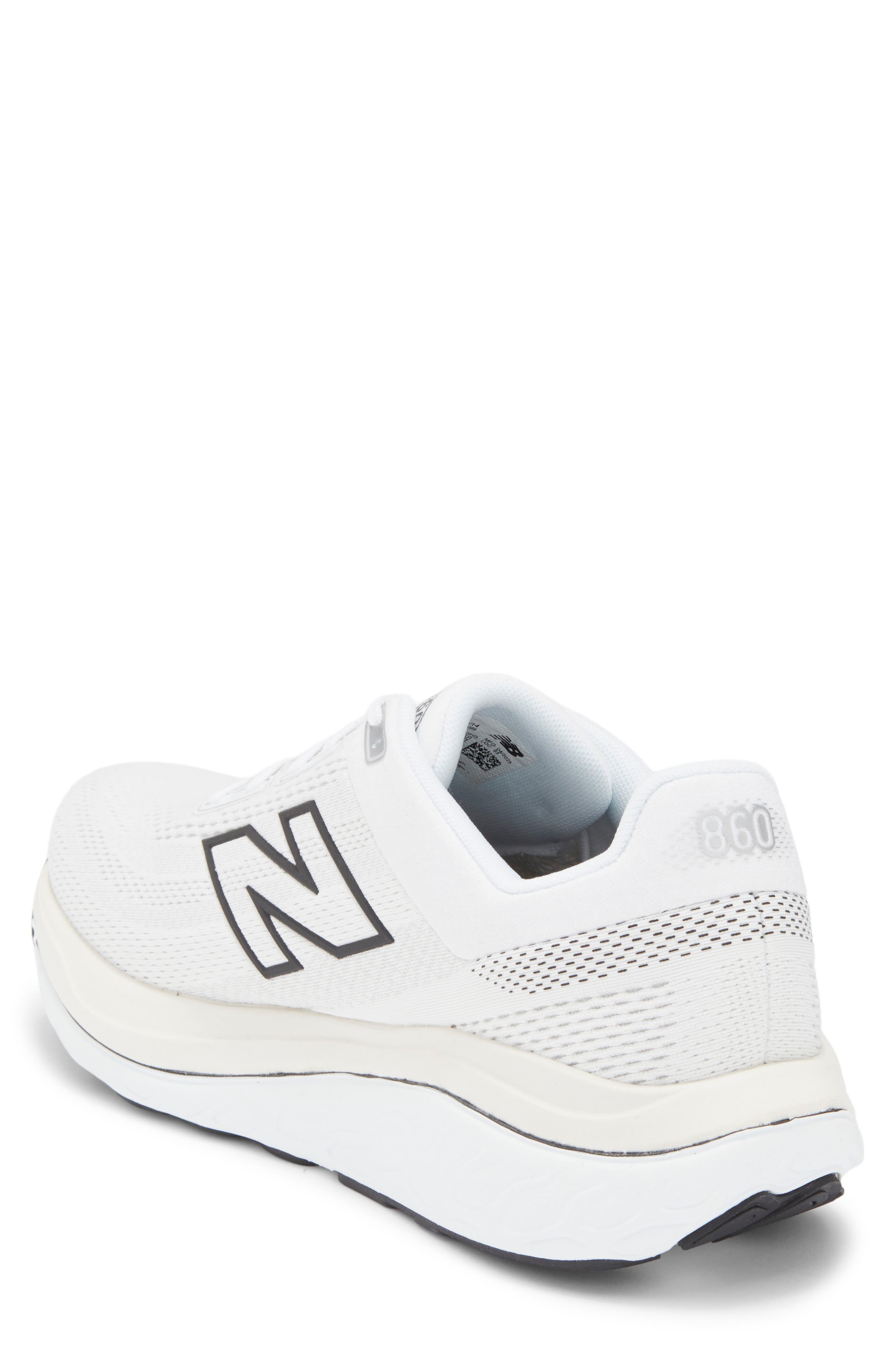 New Balance Fresh Foam X 860 Running Shoe, Alternate, color, White/ Black