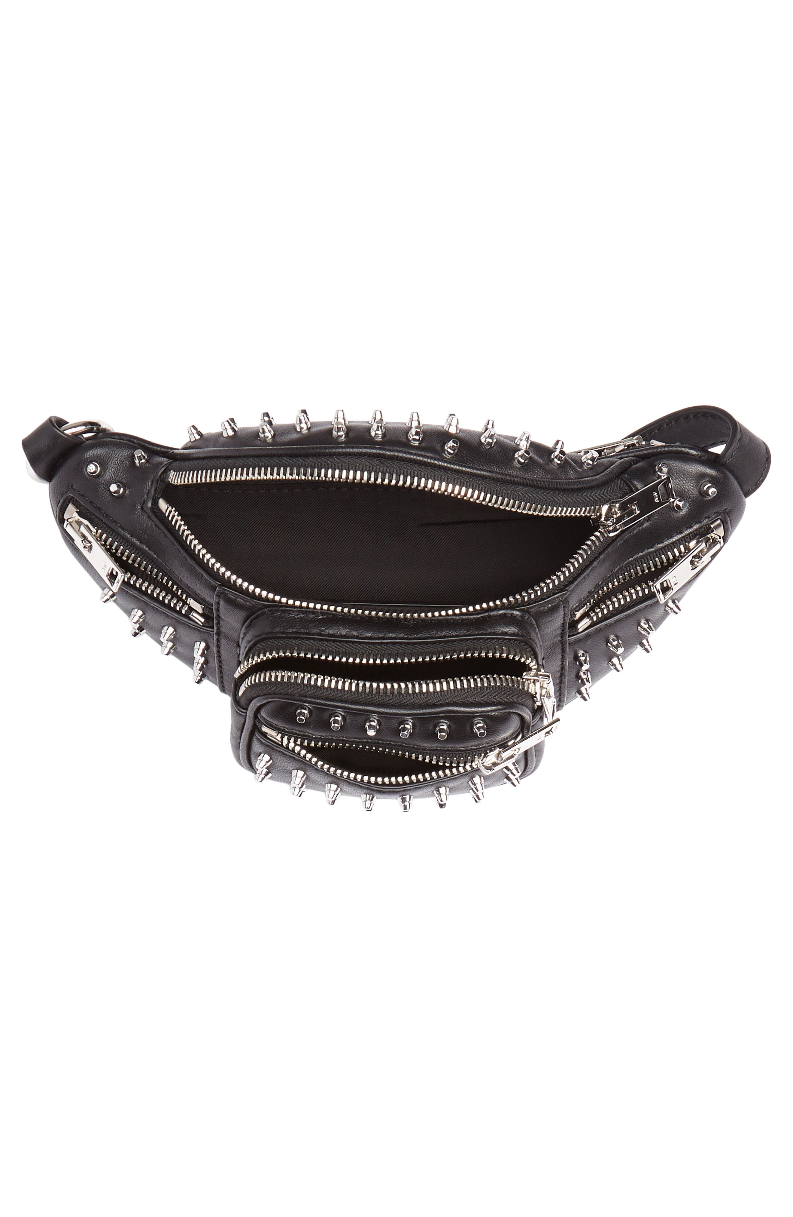 Alexander Wang Attica Studded Lambskin Leather Fanny Pack, Alternate, color, 