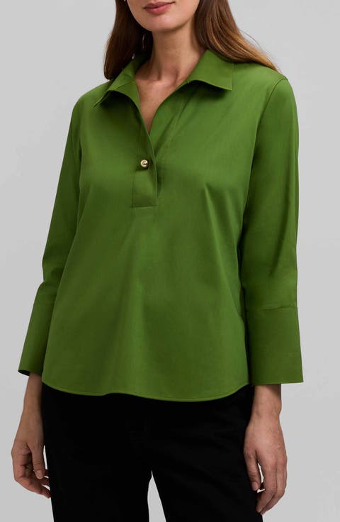 Catalina Matte Sateen Popover Top