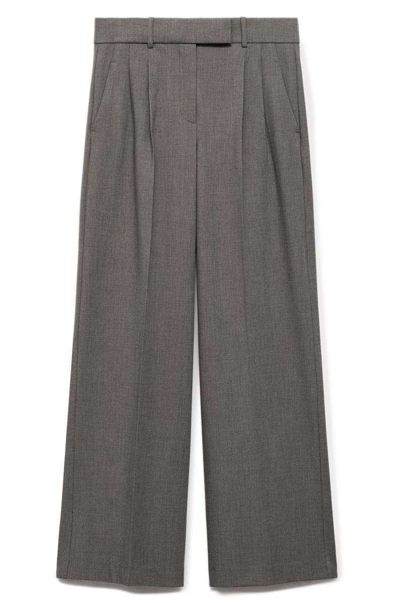 MANGO Helena High Waist Wide Leg Pants, Alternate, color,