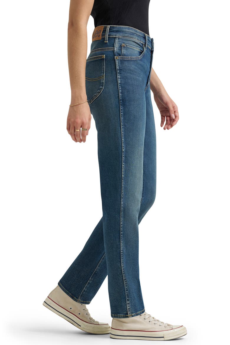 Rider™ Ever Fit Mid Rise Slim Straight Leg Jeans, Alternate, color, INDIGO TEA