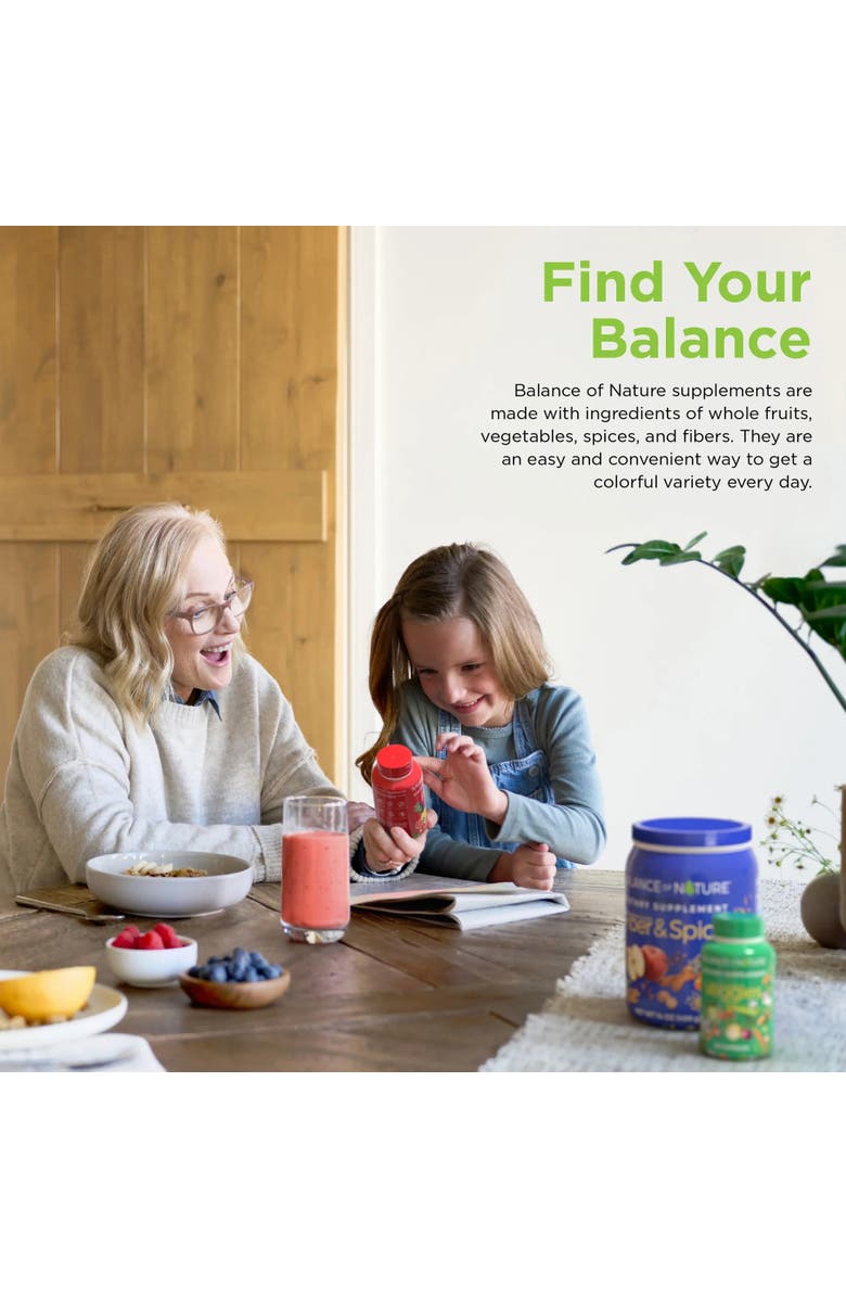 Balance of Nature Whole Food Fruit Vegetable and Fiber Supplement System, Alternate, color, NO COLOR