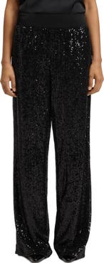 BOSS Orange Tilloi Sequin Wide Leg Pants