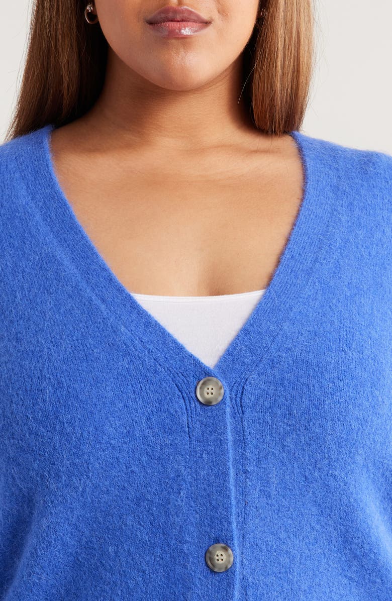 Caslon<sup>®</sup> Alpaca Blend Cardigan, Alternate, color, Blue Dazzle