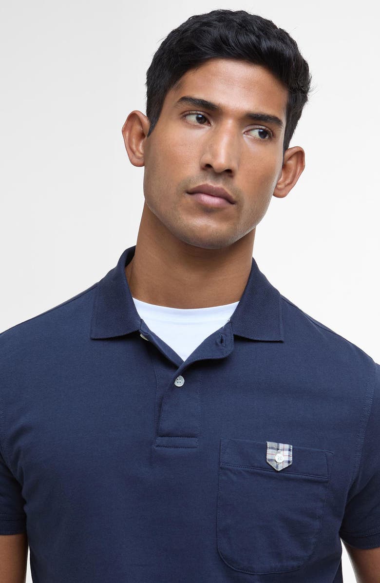 Barbour Tothil Tailored Fit Polo, Alternate, color, Navy