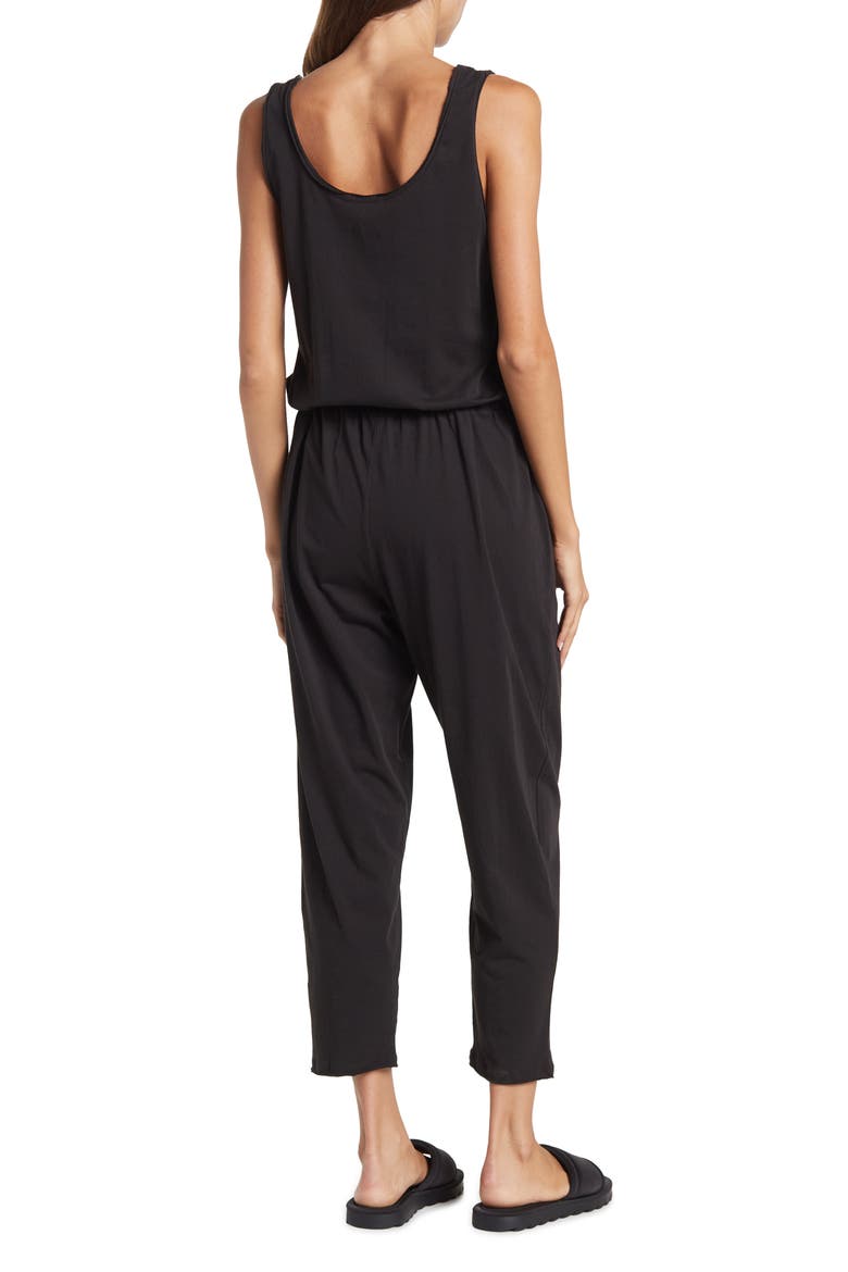 Jersey Jumpsuit, Alternate, color, BLACK