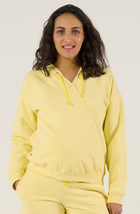 Maternity and Nursing Hoodie Coconut