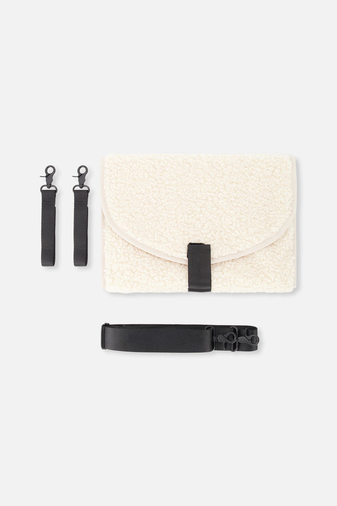 Deux par Deux Fleece Changing Mat Stroller Straps Diaper Bag, Alternate, color, 