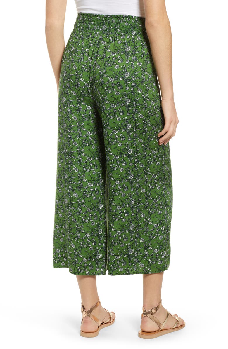 Hinge Print Wide Leg Crop Pants, Alternate, color,