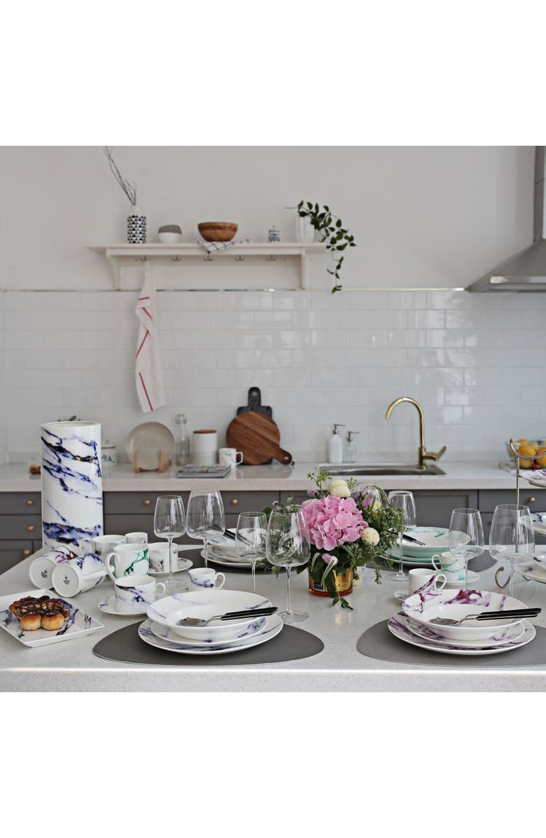 Prouna Marble Azure 12 Inch Urn Vase, Alternate, color, White