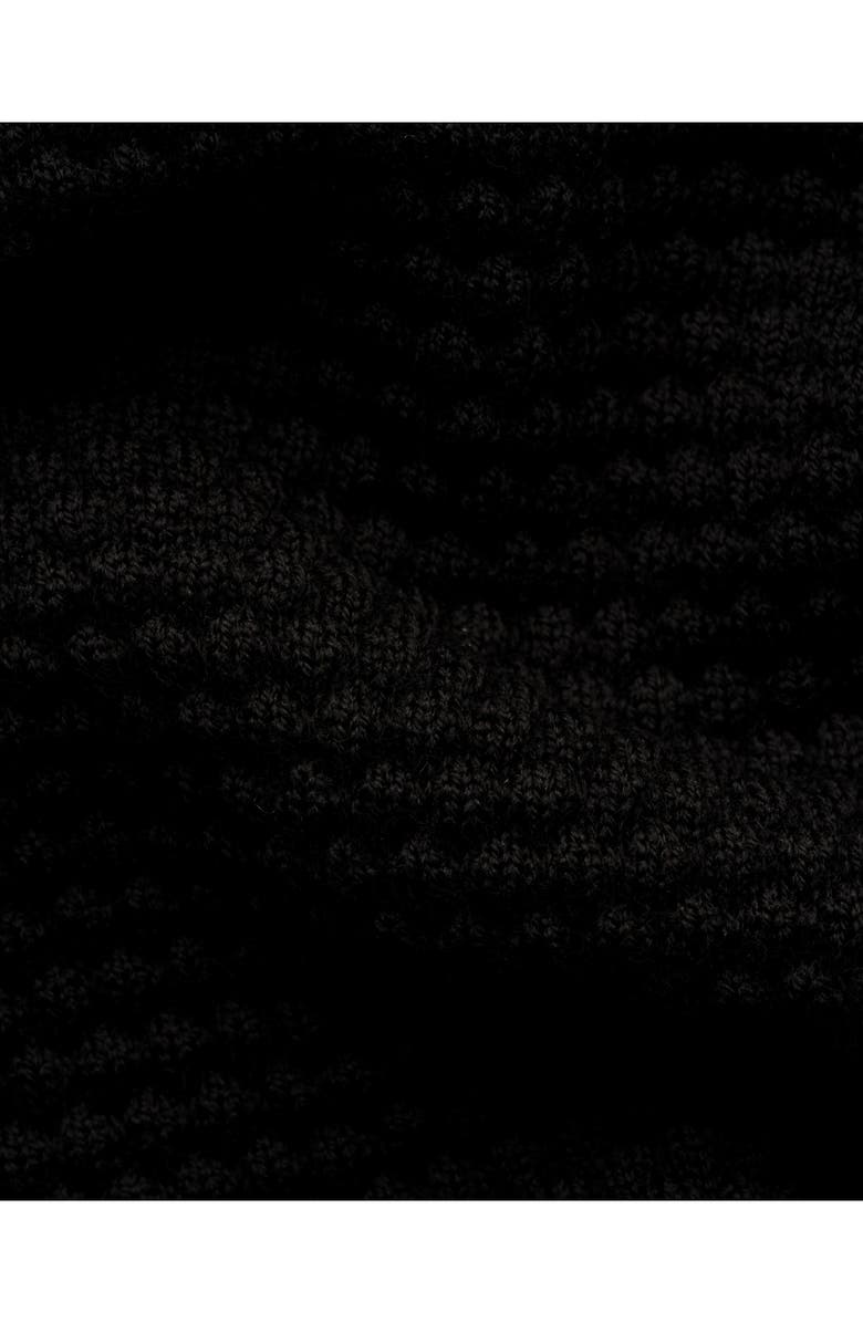 Eton Merino Wool Long Sleeve Polo, Alternate, color, Black