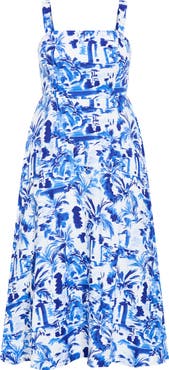 City Chic Collins Print Maxi Dress
